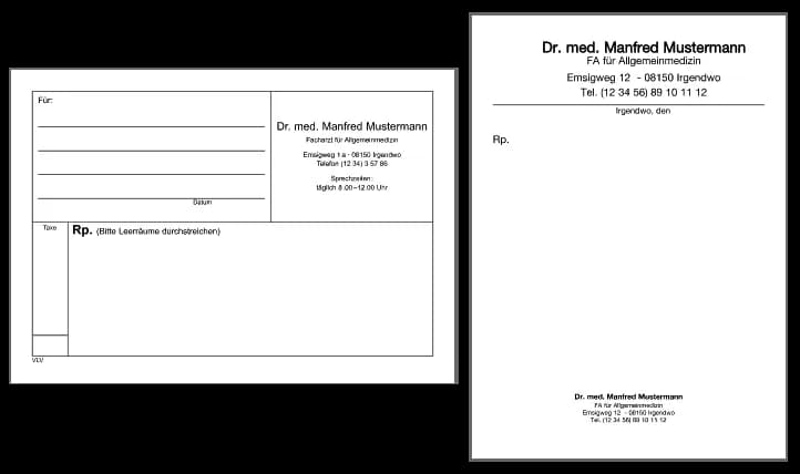Privatrezept Beispiel: So sieht ein korrektes Rezept aus und was zu beachten ist